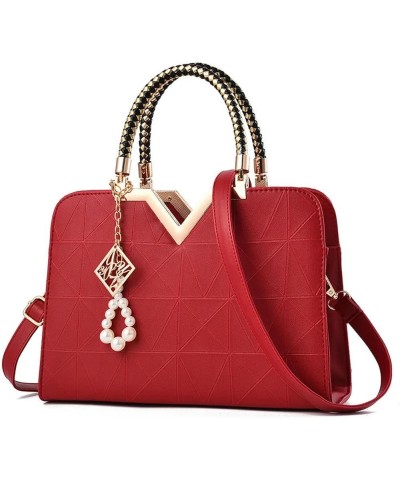 Women's Bags, Europe And The United States, Styling Handbags, Fashion, Single Bag, Crossbody Bag, Multi-Color Red $29.25 Cros...