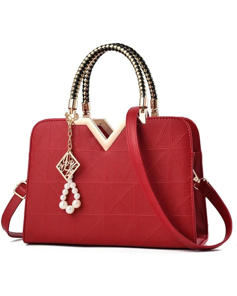 Women's Bags, Europe And The United States, Styling Handbags, Fashion, Single Bag, Crossbody Bag, Multi-Color Red $29.25 Cros...