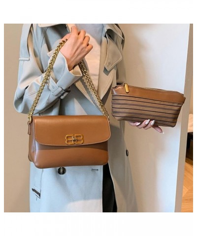 Retro Leather Chain Crossbody Bag for Women 2 Pcs Set Shoulder Bag Hobo Handbag Messenger Bag Satchel Purse Brown $19.27 Satc...