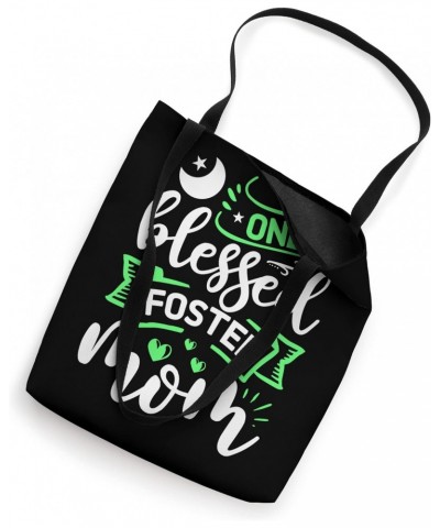 One blessed foster mom Cute Mother Mama Family Quote Tote Bag $15.60 Totes