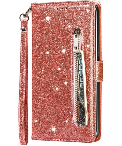 for Google Pixel 6 Magnetic Flip Sparkling Phone Case, Zipper Bag Protective Leather Case Rose Gold Pixel 7 Rose gold $15.86 ...