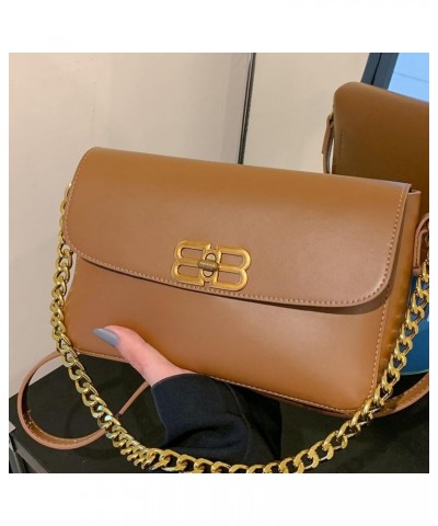 Retro Leather Chain Crossbody Bag for Women 2 Pcs Set Shoulder Bag Hobo Handbag Messenger Bag Satchel Purse Brown $19.27 Satc...