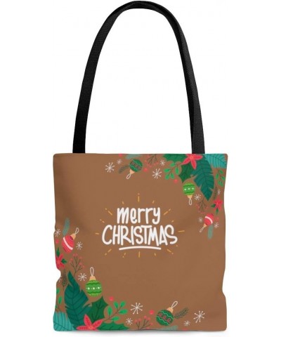 Merry Christmas Balls Sugar Almond AOP Tote Bag $16.25 Totes