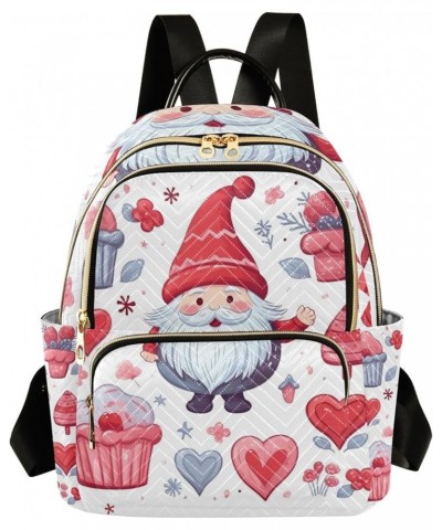 Small Backpack Purse for Women, Valentine Gnome Travel Bag Casual Daypack Shoulder Bag Small $15.12 Backpacks