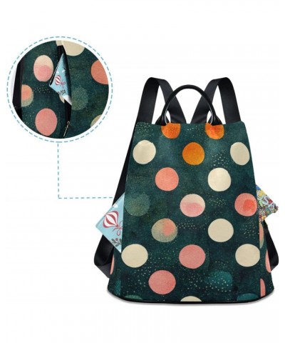 Polka Dot Retro Backpack Purse for Women Travel Casual Daypack College Bookbag Work Business Ladies Shoulder Bag $18.06 Backp...