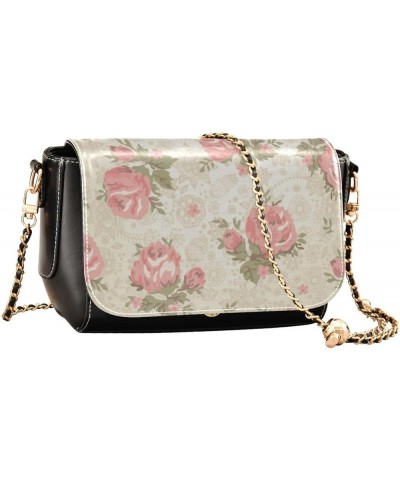 Leather Crossbody Bags,Meadow Daisy Bee Black Chain Wallet Crossbody Phone Purses Women's Shoulder Bag Flowers 118 $21.19 Cro...