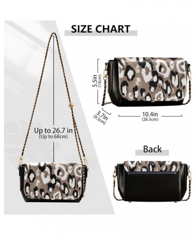 Crossbody Bags for Women Trendy Women's Black Shoulder Bag Small PU Leather Flap Cross Body Bag Handbags Pattern18 $16.39 Cro...