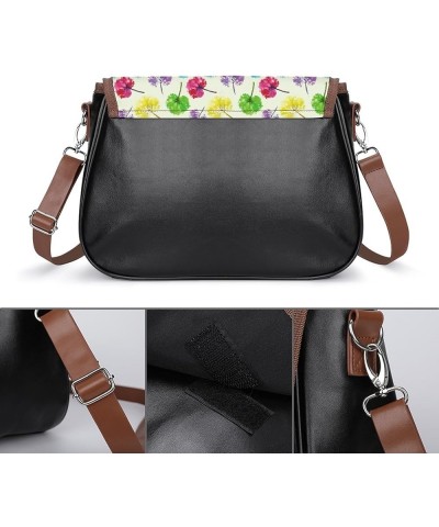 Beige Patterns Women Crossbody Clutch Purse Handbag Shoulder Bags Autumn Leaves Background $22.51 Clutches