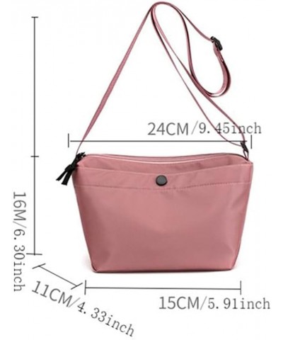 Dearanswer Satchel Bag for Women Men Travel Sling Shoulder Handbag Casual Crossbody Bag with Adjustable Strap Pink $7.64 Cros...