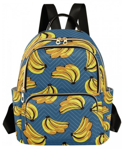 Yellow Banana Backpack Purse for Women Anti Theft Backpack Small Travel Backpack Shoulder Bags Mini(10.23'' x 5.11'' x 12.59'...