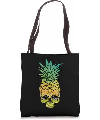 Pineapple Skull Summer Vacay Mode Funny Summer Tote Bag $10.34 Totes