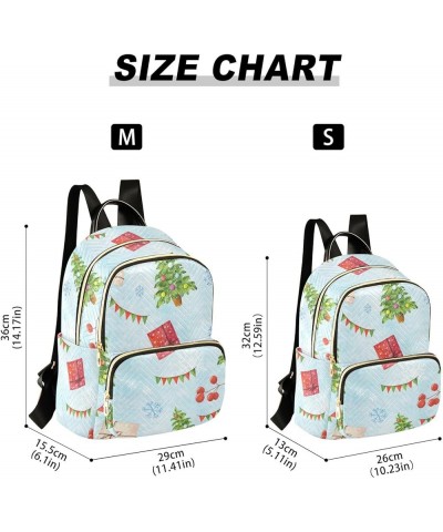 Backpack for Women Watercolor Snowy Lightweight Casual Daily Quilted Travel Backpack 11.4×6.1×14.1 in Medium $14.70 Backpacks