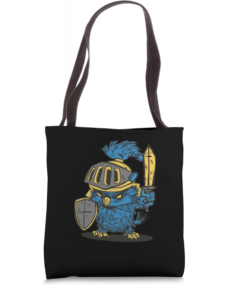 Angry Owl Knight - Medieval Renaissance Fair Festival Tote Bag $12.41 Totes