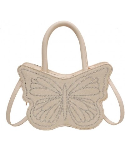 Butterfly Tote Bag Butterfly Purses for Women Y2k Purse Crossbody Bags for Women Beige $18.23 Totes