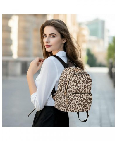 Fashion Backpack Mini Backpack Purse Casual Daily Backpack Leopard Print Cheetah for Travel for College Work Small $17.33 Bac...