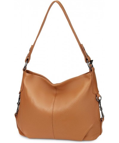 Genuine Leather Shoulder Bag Stylish Hobo Purse Womens Crossbody Bag Travel Top-Handle Handbag Christmas Gifts Z1 Tan $25.62 ...