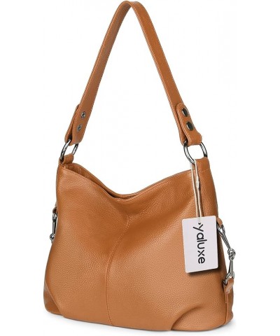 Genuine Leather Shoulder Bag Stylish Hobo Purse Womens Crossbody Bag Travel Top-Handle Handbag Christmas Gifts Z1 Tan $25.62 ...