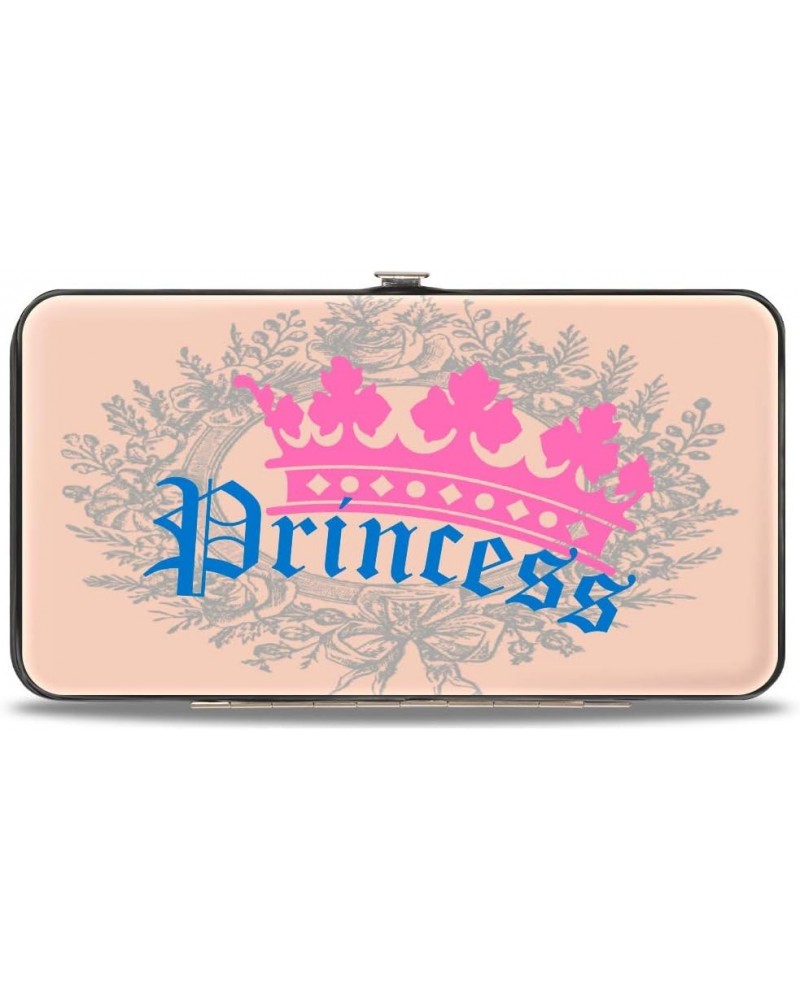 womens Hinge - Crown Princess Oval Baby Pink/Baby Blue Wallet, Multicolor, 7 x 4 US $11.59 Wallets