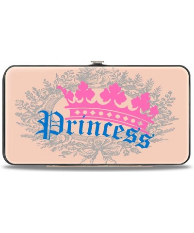 womens Hinge - Crown Princess Oval Baby Pink/Baby Blue Wallet, Multicolor, 7 x 4 US $11.59 Wallets