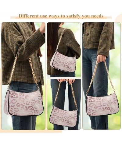 Cute Dog Print Satchel Purse Hobo Handbag Womens Designer Handbags Chain over the Shoulder Purse Rose Gold Leopard $16.79 Sho...