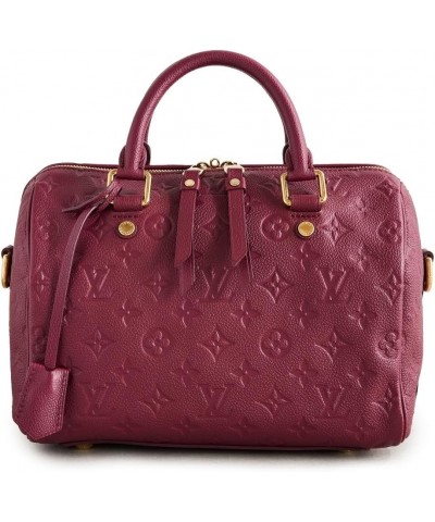 Women's Pre-Loved Louis Vuitton Burgundy Empreinte Speedy Bandouliere 2 Burgundy $1.00 Handbags