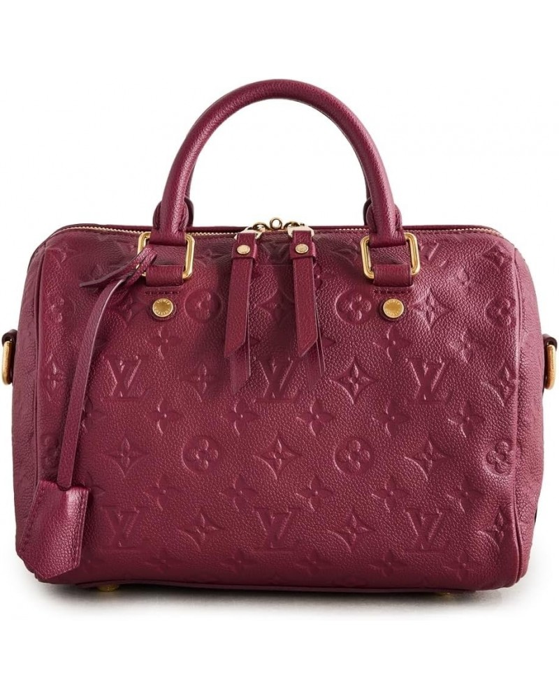 Women's Pre-Loved Louis Vuitton Burgundy Empreinte Speedy Bandouliere 2 Burgundy $1.00 Handbags