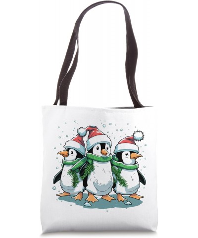 Funny Ugly Birds Celebrate Xmas Holiday Christmas-Penguin Tote Bag $11.28 Totes