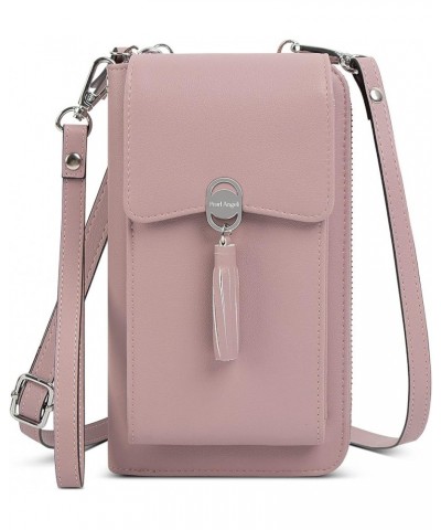 Small Crossbody Phone Bag RFID Women Wallet Cellphone Credit Card Purse with Adjustable Shoulder Strap New-pink $14.55 Crossb...