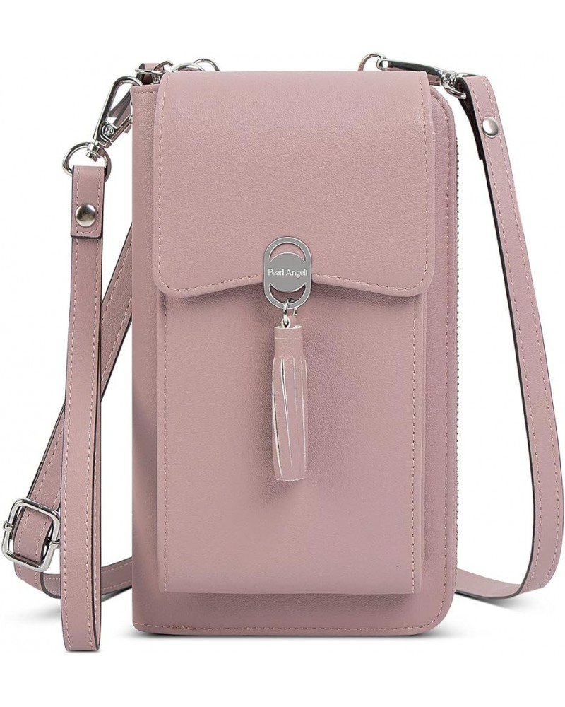 Small Crossbody Phone Bag RFID Women Wallet Cellphone Credit Card Purse with Adjustable Shoulder Strap New-pink $14.55 Crossb...