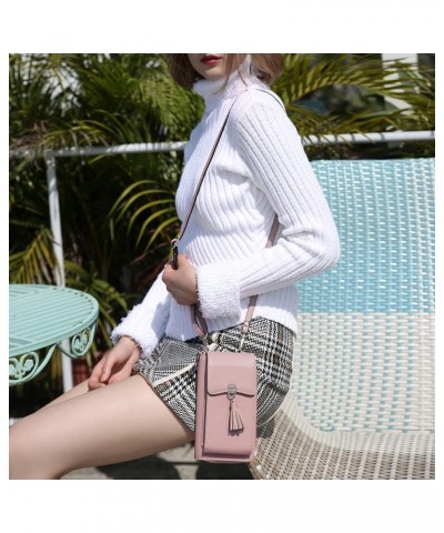 Small Crossbody Phone Bag RFID Women Wallet Cellphone Credit Card Purse with Adjustable Shoulder Strap New-pink $14.55 Crossb...