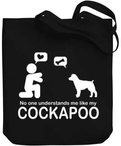 NO ONE UNDERSTANDS ME LIKE MY Cockapoo Canvas Tote Bag 10.5" x 16" x 4 $18.80 Totes