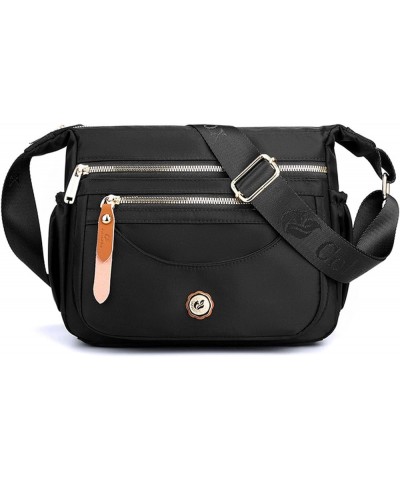 Crossbody Bags for Women Ultra-light Shoulder Bag Ladies Handbag with Adjustable Wide Strap Hobos & Shoulder Bags Black $24.1...