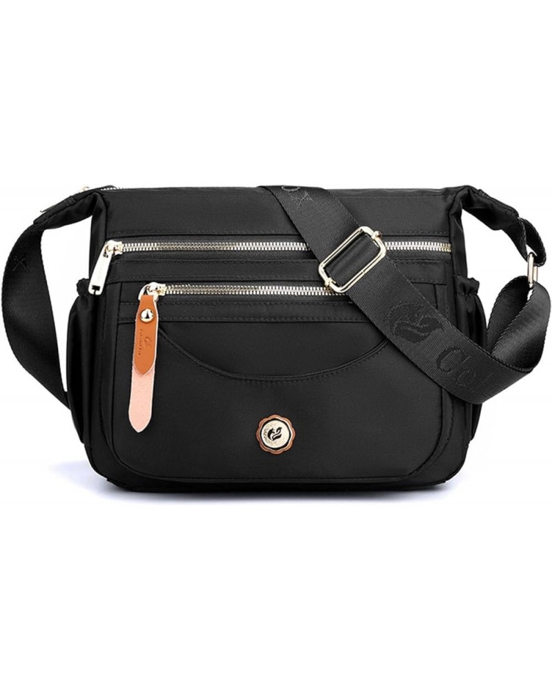 Crossbody Bags for Women Ultra-light Shoulder Bag Ladies Handbag with Adjustable Wide Strap Hobos & Shoulder Bags Black $24.1...