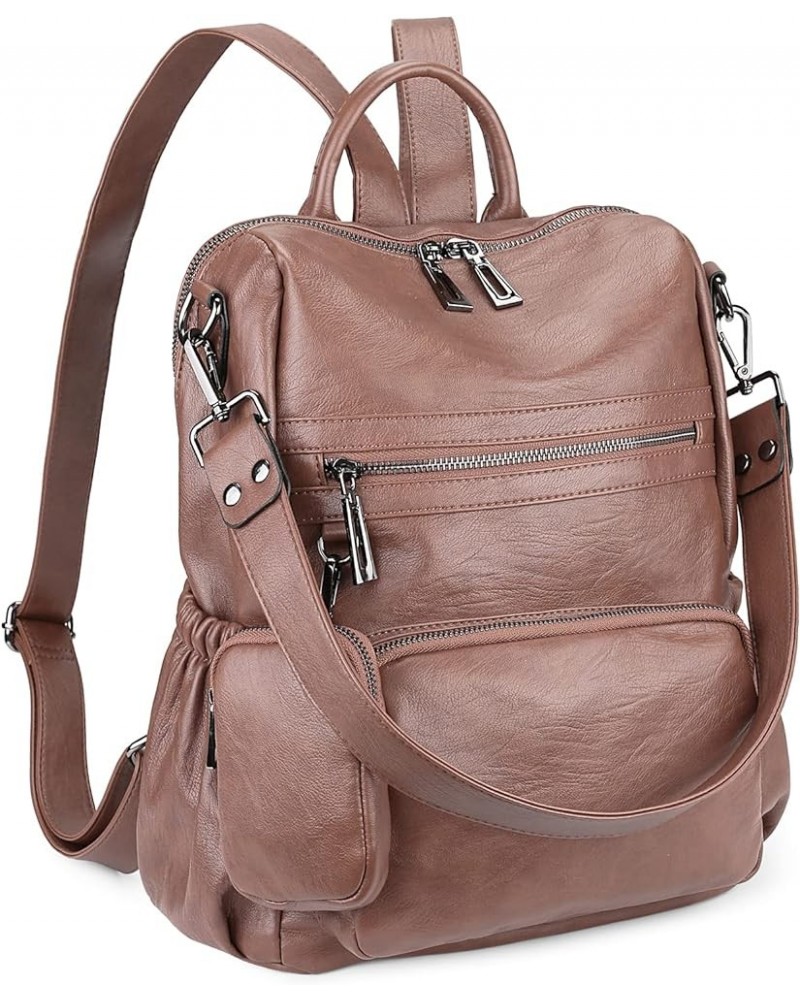 Travel Backpack Purse for Women Vegan Leather Ladies Fashion Tassel Shoulder Bag Convertible 262 Khaki $22.05 Backpacks