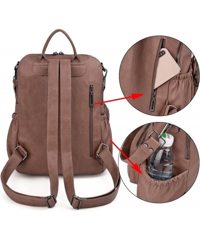 Travel Backpack Purse for Women Vegan Leather Ladies Fashion Tassel Shoulder Bag Convertible 262 Khaki $22.05 Backpacks