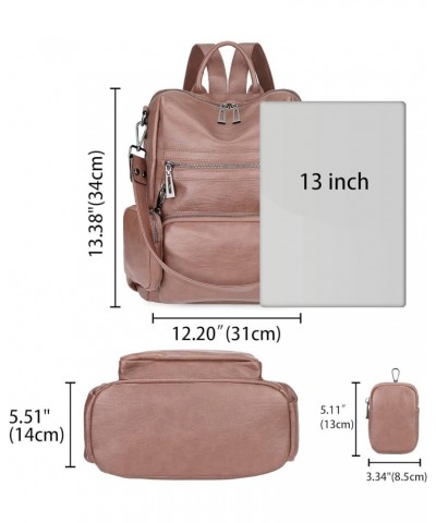 Travel Backpack Purse for Women Vegan Leather Ladies Fashion Tassel Shoulder Bag Convertible 262 Khaki $22.05 Backpacks