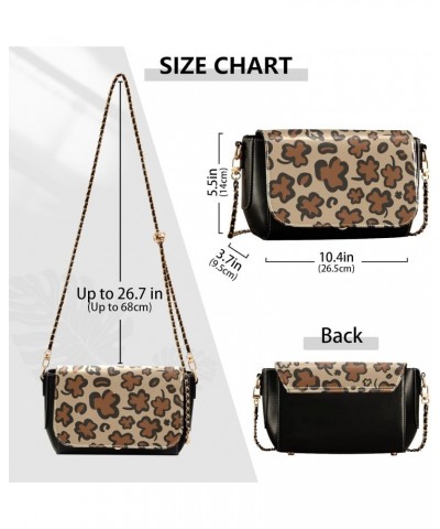 St. Patrick's Day Crossbody Handbag Leopard Luck Shamrock PU Leather Shoulder Bag Sturdy Travel Pouch Compact Chic Bag for Wo...