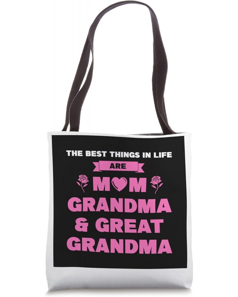 Mom Grandma & Great Grandma Great Grandmother Tote Bag $12.32 Totes