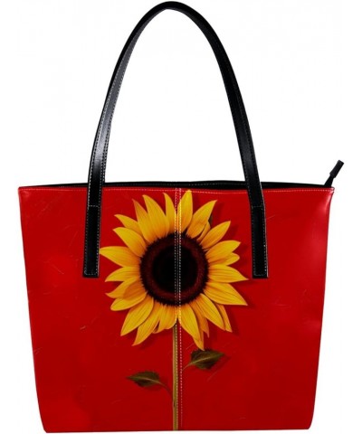 Tote Bag for Women, Large Tote Bags for Women, Women's Tote Handbags, Sunflower Cartoon, Tote Bag for Work Design 4438 $25.36...