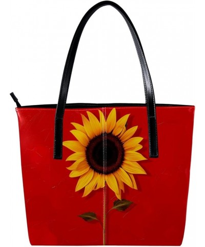 Tote Bag for Women, Large Tote Bags for Women, Women's Tote Handbags, Sunflower Cartoon, Tote Bag for Work Design 4438 $25.36...