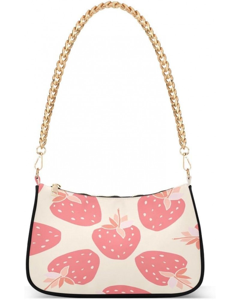 Summer Strawberry Women's Handbags Tote Crossbody Bag Purse Ladies Shoulder Bag Hobo Handbag $16.49 Totes