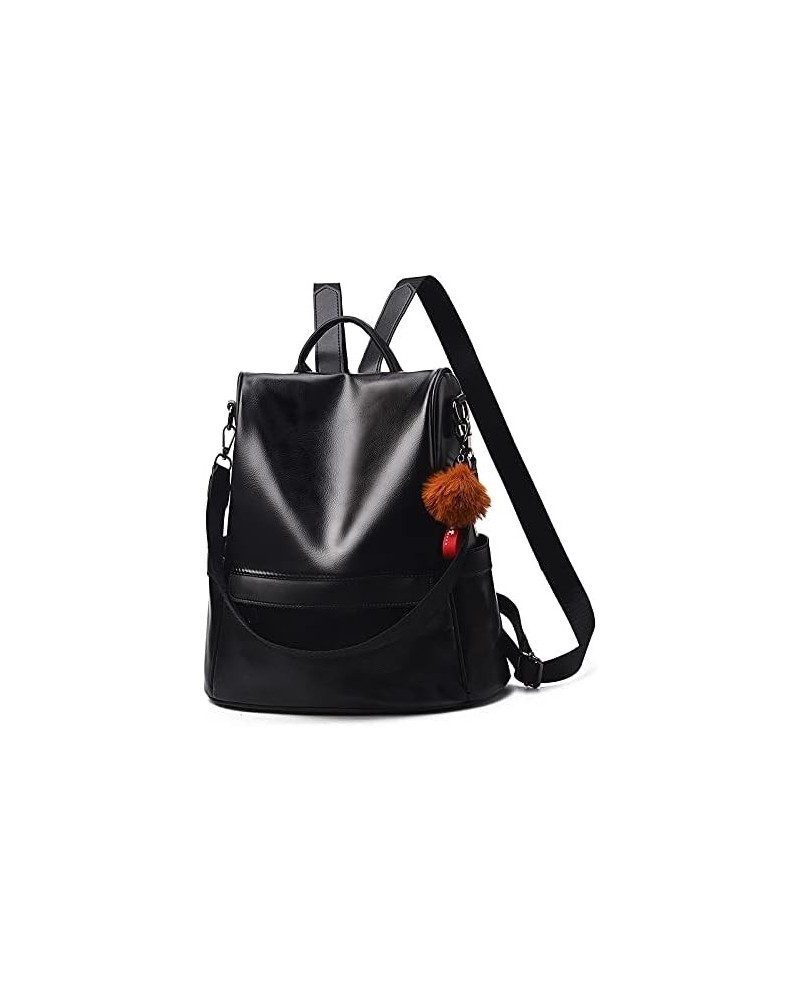 Women Fashion Retro Handbags One-Shoulder Dual-Use Women's Bag Commute Protable Handbag One Piece Black $18.74 Backpacks