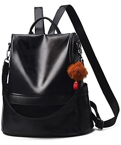 Women Fashion Retro Handbags One-Shoulder Dual-Use Women's Bag Commute Protable Handbag One Piece Black $18.74 Backpacks