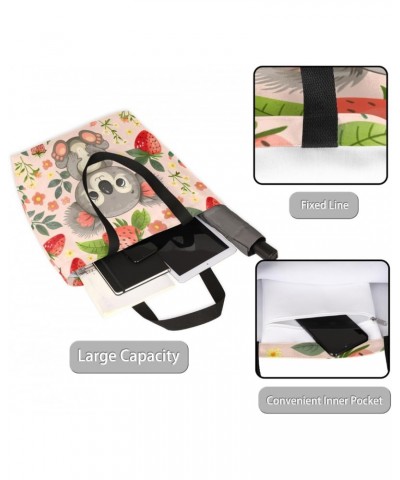 Stylish Animal-Inspired Canvas Handbag - Lightweight and Functional $13.10 Totes