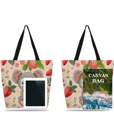 Stylish Animal-Inspired Canvas Handbag - Lightweight and Functional $13.10 Totes