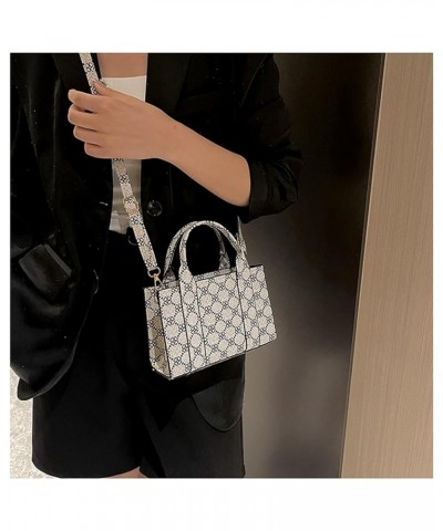 PU Leather Top Purses Small Crossbody Bags Shoulder Bags Handbag for Women with Adjustable Straps White $19.48 Shoulder Bags