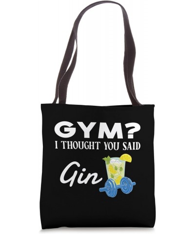 Gym Funny Drunk Tonic Love Gin Longdrink Alcohol Tote Bag $10.60 Totes