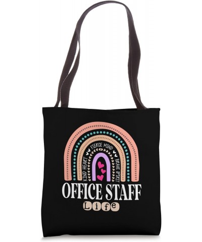 Front Office Staff Life Appreciation Admin Back to School Tote Bag $15.89 Totes