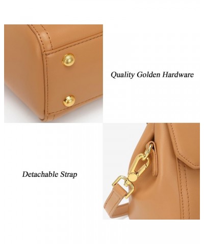 Women Vintage Leather Satchel Adjustable Strap Handbag Detachable Handle Cross Body Shoulder Bag Off-white $33.14 Satchels