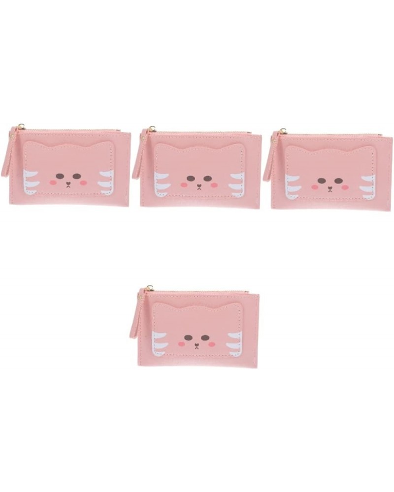 5pcs Cartoon Money Bag Wallet for Girls Zip Wallet Cat Purses for Women Purses for Girls Cat Purses Wallets for Girls Zip up ...